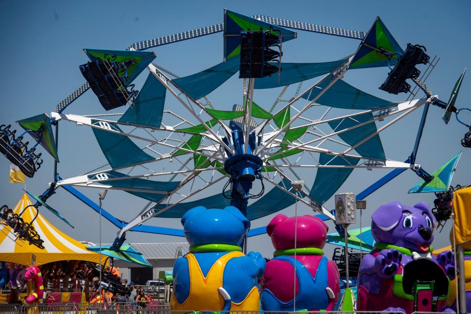 Fairgoers enjoy a day at the Larimer County Fair and Rodeo at The Ranch Events Complex on Aug. 6, 2022.