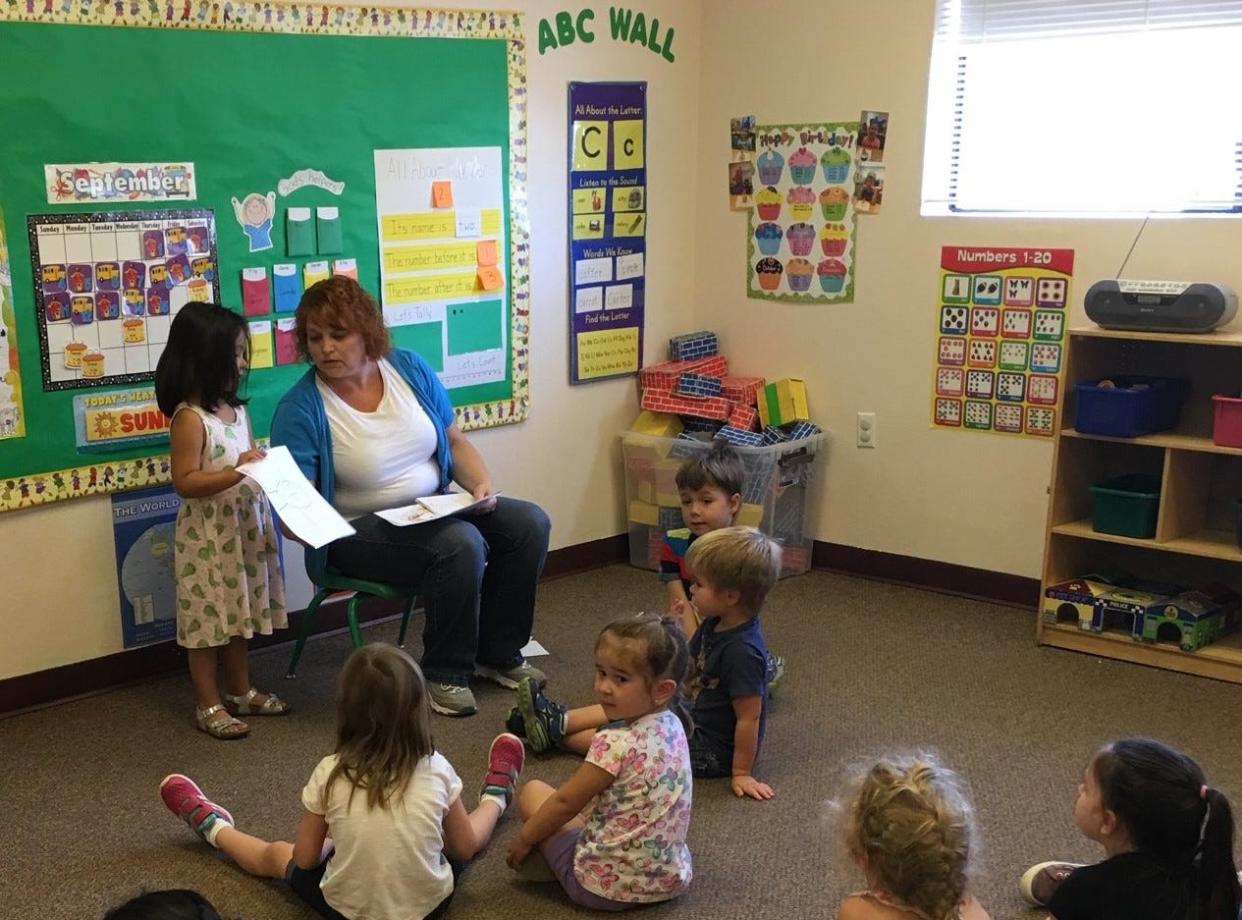 Christ Kids Preschool Director Denis Egge teaches a class in this file photo.