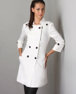  holly golightly trench in white