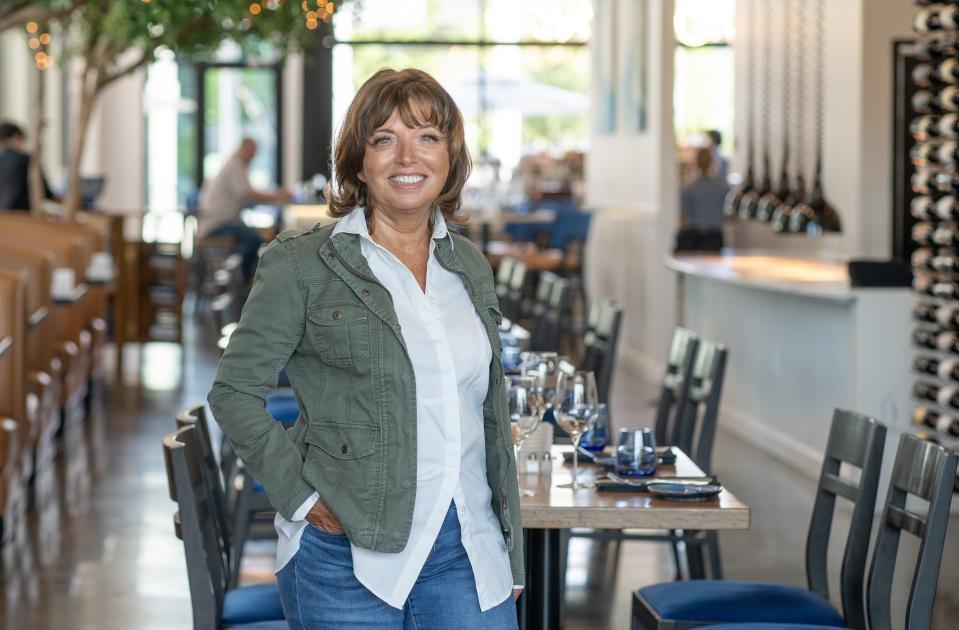 Restaurateur Larkin Hammond at Larkin's her newest restaurant at Camperdown Plaza in downrown Greenville SC,