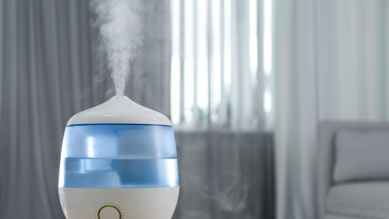 air humidifier on table indoors