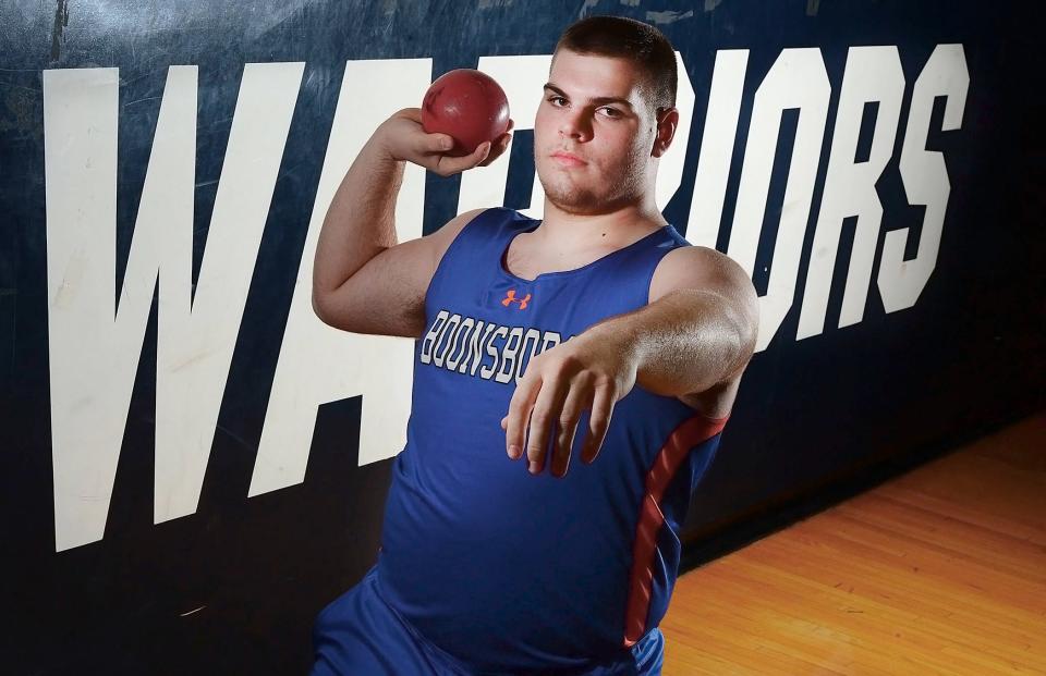 Boonsboro's Nick Kidwell was the 2016-17 Herald-Mail Washington County Boys Indoor Track & Field Athlete of the Year.
