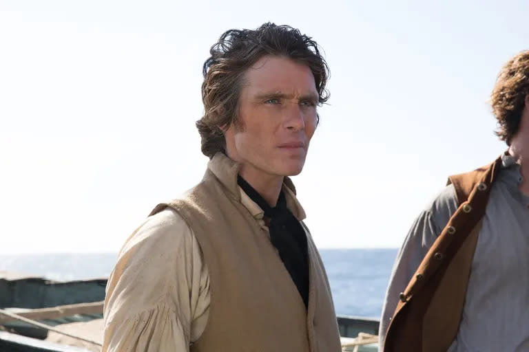 Cillian Murphy protagoniza al segundo oficial Matthew Joy en el film En el corazón del mar. (Captura)