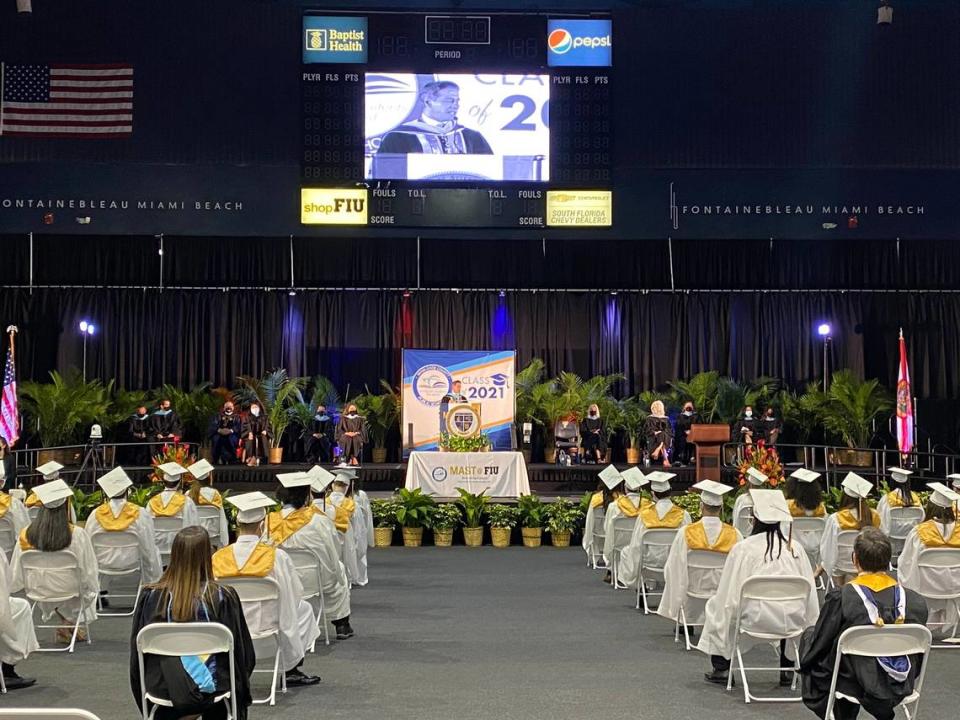 MAST @ FIU Biscayne Bay Campus celebrates its 97 graduates at an in-person graduation commencement on Tuesday, June 1, 2021, at Ocean Bank Convocation Center at FIU.