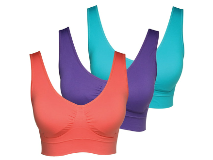 Wire Free Bra Breathable Seamless with Removable Pads Gloria Vanderbilt 2  Pack : : Clothing, Shoes & Accessories