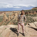 This undated photo provided by David Robinson shows his son, Daniel Robinson, in Arizona. The 24-year-old geologist went missing from a field site outside of Phoenix in June 2021. The disappearance of Gabby Petito, a white 22-year-old woman who went missing in Wyoming in August during a cross-country trip with her boyfriend has brought new attention to a phenomena known as "missing white woman syndrome." (Courtesy of David Robinson via AP)