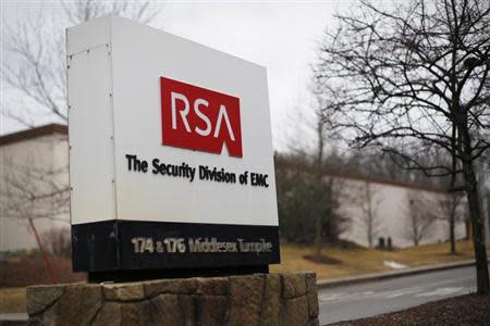 A sign marks the entrance to RAS's facility in Bedford, Massachusetts March 28, 2014. REUTERS/Brian Snyder