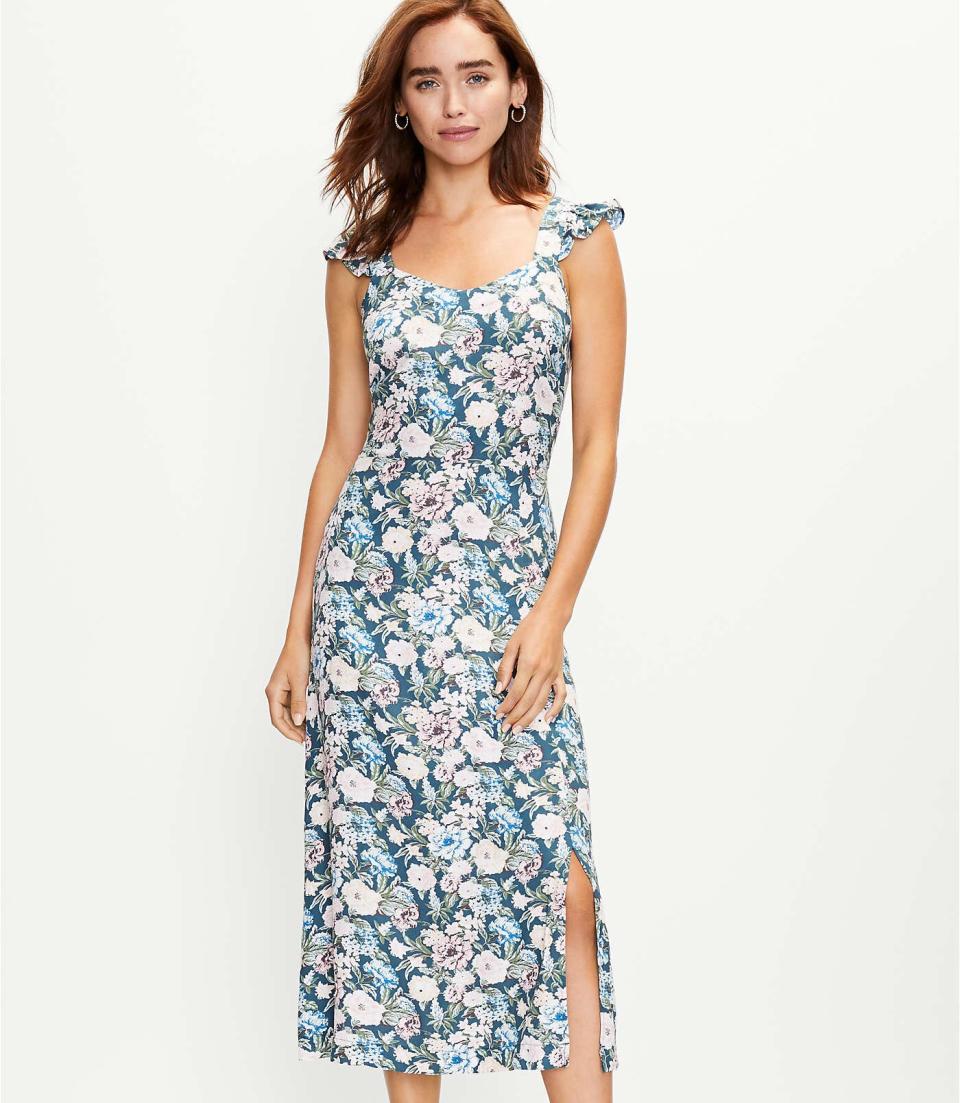 Loft Ruffle Garden Midi