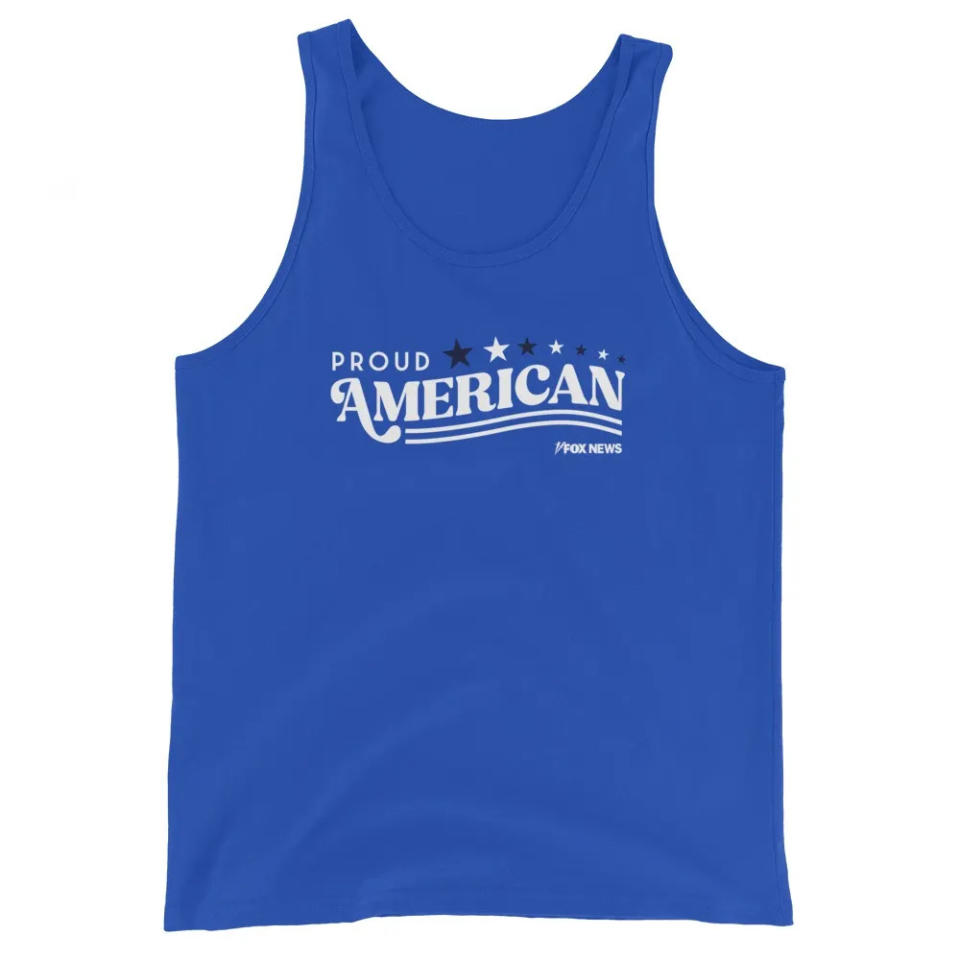 Stay cool and look cool with a patriotic tank top.