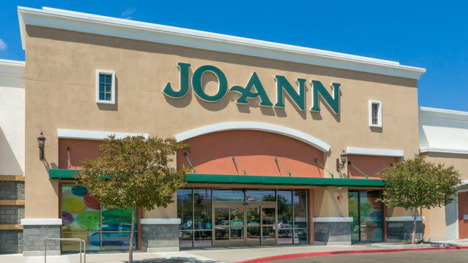 SANTA CLARITA, CA/USA - SEPTEMBER 4, 2016: Exterior view of Jo Ann Fabrics and Crafts store.