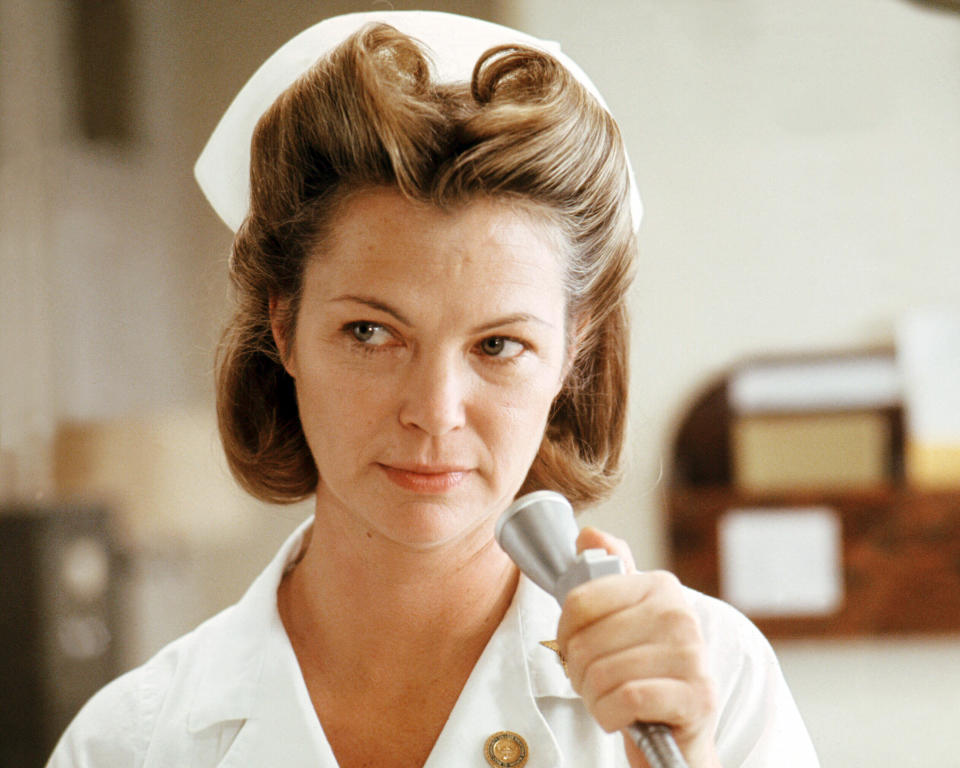 Louise Fletcher as Nurse Ratched in 'One Flew Over The Cuckoo's Nest', directed by Milos Forman, 1975.<span class="copyright">Getty Images—2013 Silver Screen Collection</span>