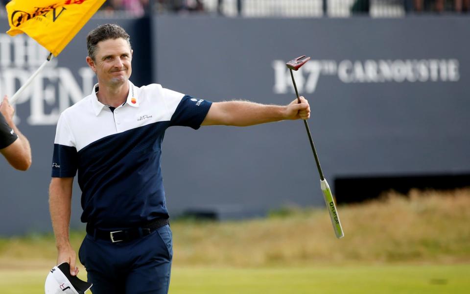 Justin Rose stormed up the weekend leaderboard to finish tied for second at Carnoustie - REUTERS