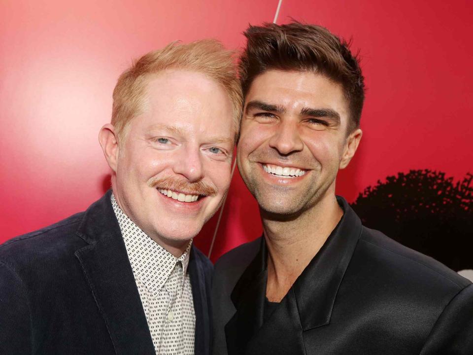 Bruce Glikas/WireImage Jesse Tyler Ferguson and his husband Justin Mikita at the opening night of the play 