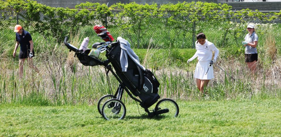 2A golfers compete in the girls state championships at Lakeside Golf Course in West Bountiful on Tuesday, May 16, 2023. | Scott G Winterton, Deseret News