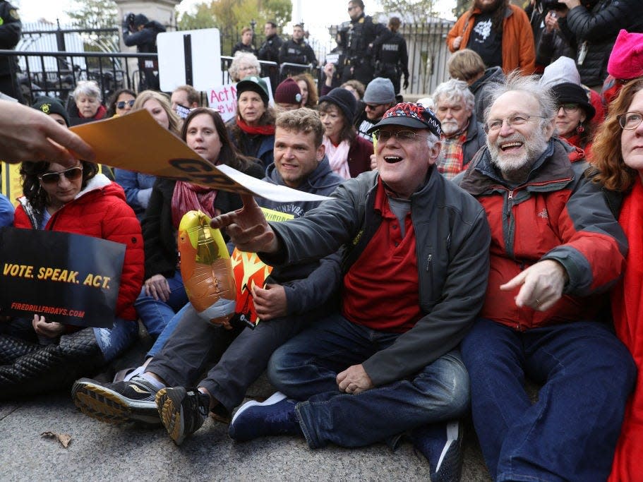 ben cohen jerry greenfield protest