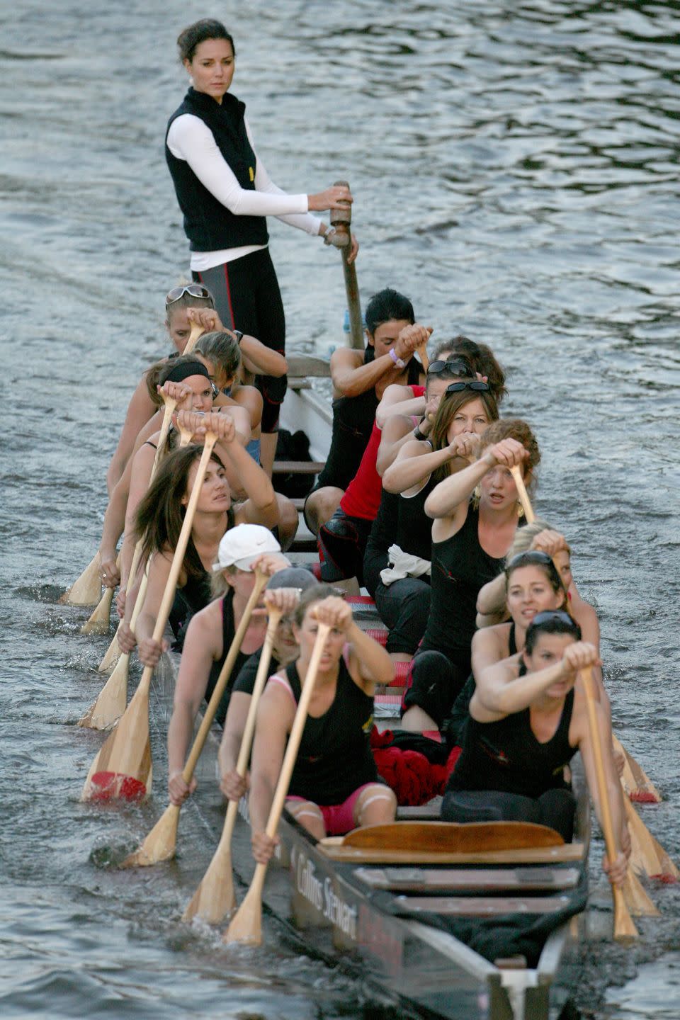 <p>In the midst of a training session with the Sisterhood Cross Channel rowing crew. </p>