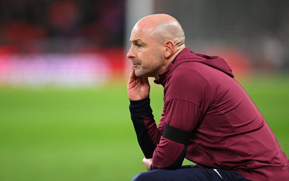 Dismal night: Lee Carsley’s ultra-attacking team did not deliver (The FA via Getty Images)