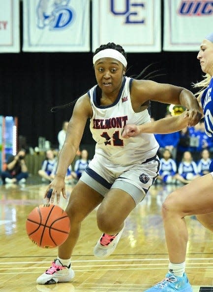 Belmont's Destinee Wells scored 35 points, but the Bruins fell to host Ball State 101-86 in the opening round of the WNIT Thursday.
