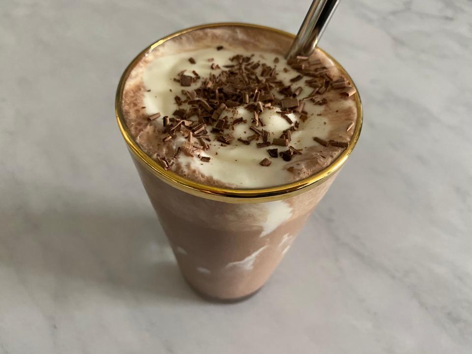 Bobby Flay's layered milkshake.