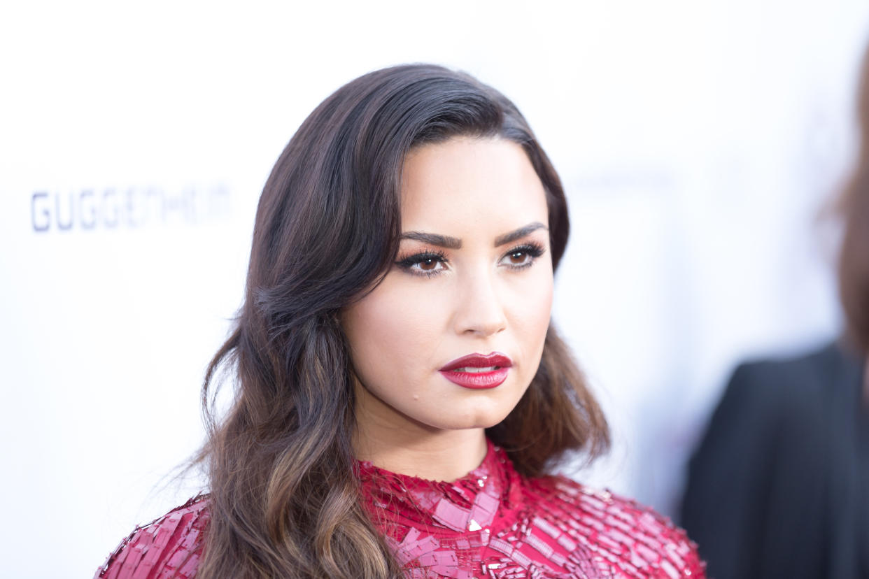 Singer-songwriter Demi Lovato arrives for the Annual Brent Shapiro Foundation For Alcohol And Drug Prevention Summer Spectacular at a Private Residence on September 9, 2017 in Beverly Hills, California.&nbsp; (Photo: Greg Doherty via Getty Images)