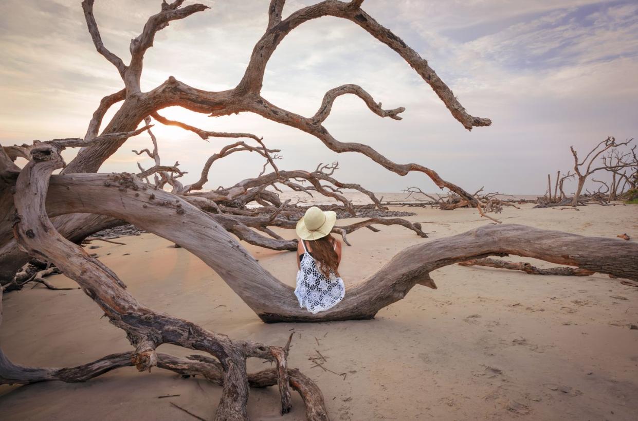 jekyll island beach at sunrise