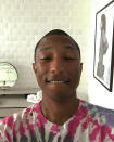 <p>Pharrell is the only fella to make our best celebrity beauty looks of the week list, and for good reason. He made a random appearance on Instagram during his vacation, showing off his youthful skin. Seriously, this man doesn’t age! (Photo: Instagram) </p>