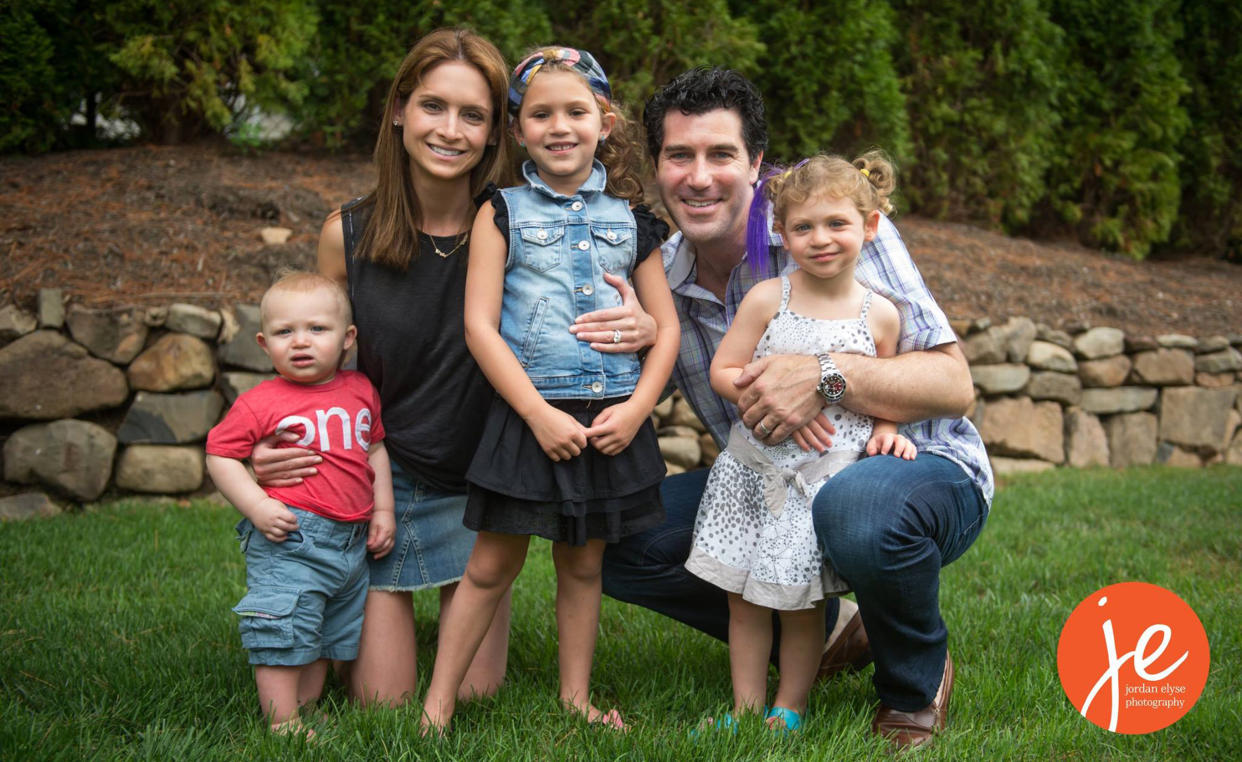 Jessica Glatt with her husband, Brian, and children Harli, Skylar, and Carter, a few years ago. (Jordan Rosner / Jordan Elyse Photography)