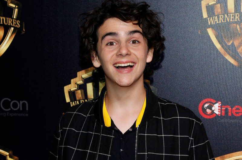 Jack Dylan Grazer arrives for the CinemaCon 2019 Warner Bros Studio red carpet in Las Vegas. File Photo by James Atoa/UPI