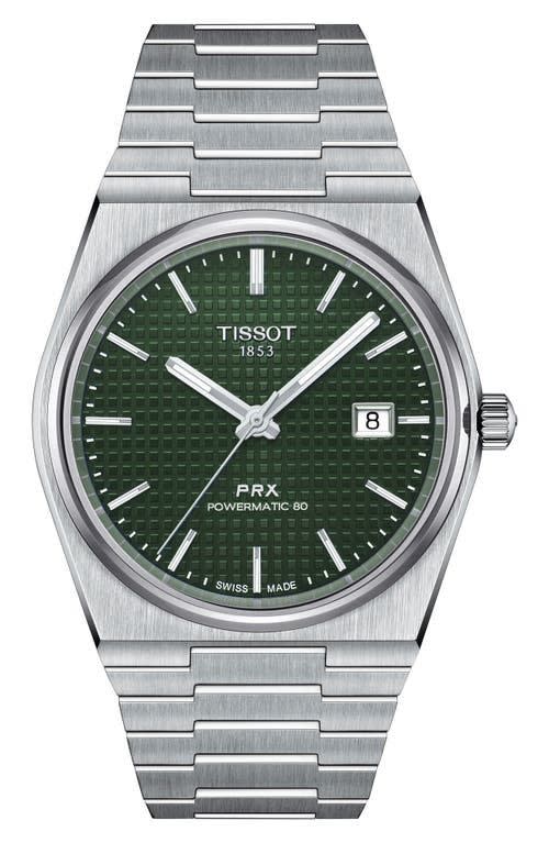 PRX Auto Powermatic 80 Bracelet Watch, 40mm in Green at Nordstrom