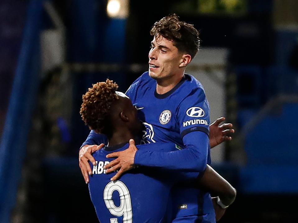 Kai Havertz netted a hat-trick against Barnsley (AFP via Getty Images)