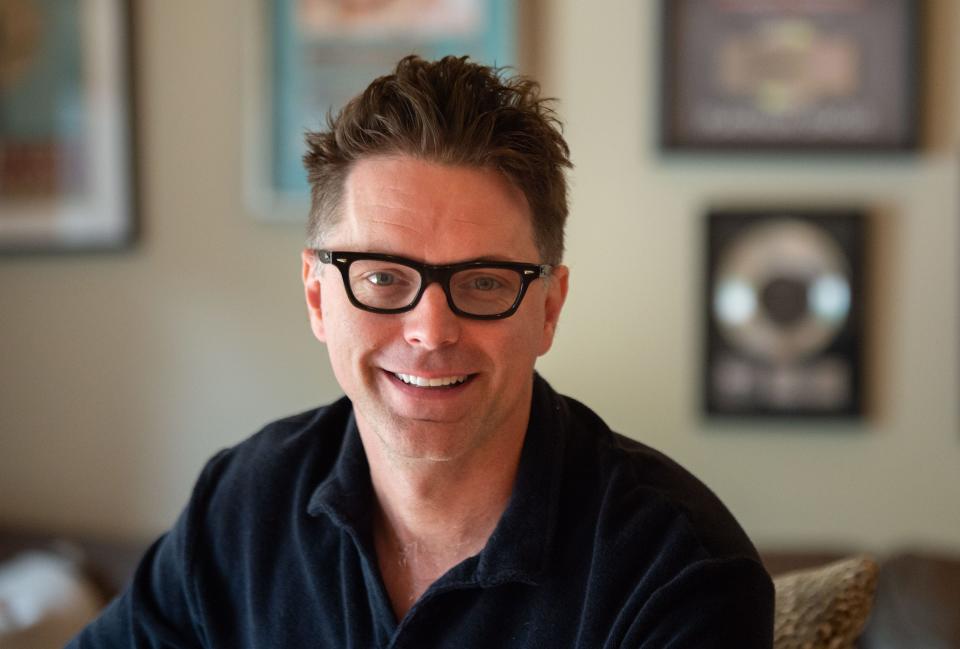 Portrait of New York Times best-selling author, radio personality, comedian, and television show host Bobby Bones in his home in Oak Hill, Tenn.