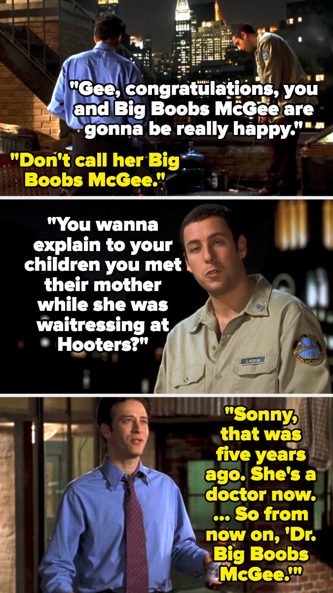 sonny, that was 5 years ago, she's a doctor now so from no on dr. big boobs mcgee