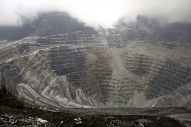 Freeport McMoRan's Grasberg mining complex, one of the world's biggest gold and copper mines located in Indonesia's remote eastern Papua province