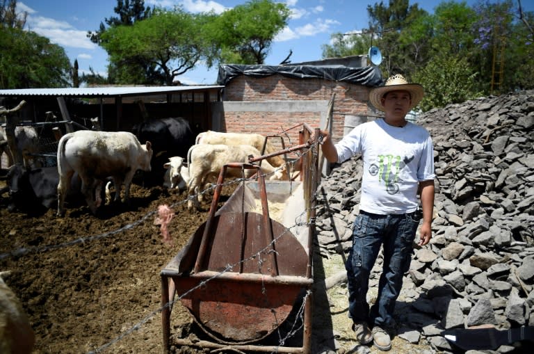 Jose Botello, who migrated to the US with his brothers in search of work and better opportunities a few years ago, now lives in his hometown, Piedras Negras in Guanajuato state, Mexico, where he is seen March 21, 2017