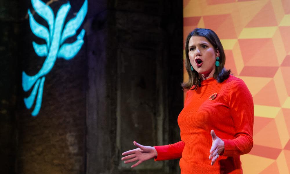 The Lib Dems, headed by Jo Swinson, have started a disciplinary process. Photograph: Wiktor Szymanowicz/Rex/Shutterstock