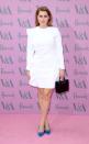 <p>Princess Beatrice picked a long-sleeve white dress with ruffles for the V&A Summer Party in 2018.</p>