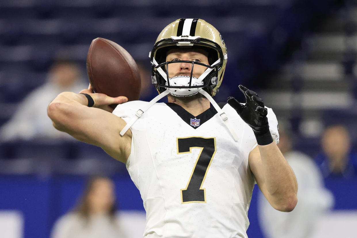 Taysom Hill #7 of the New Orleans Saints 