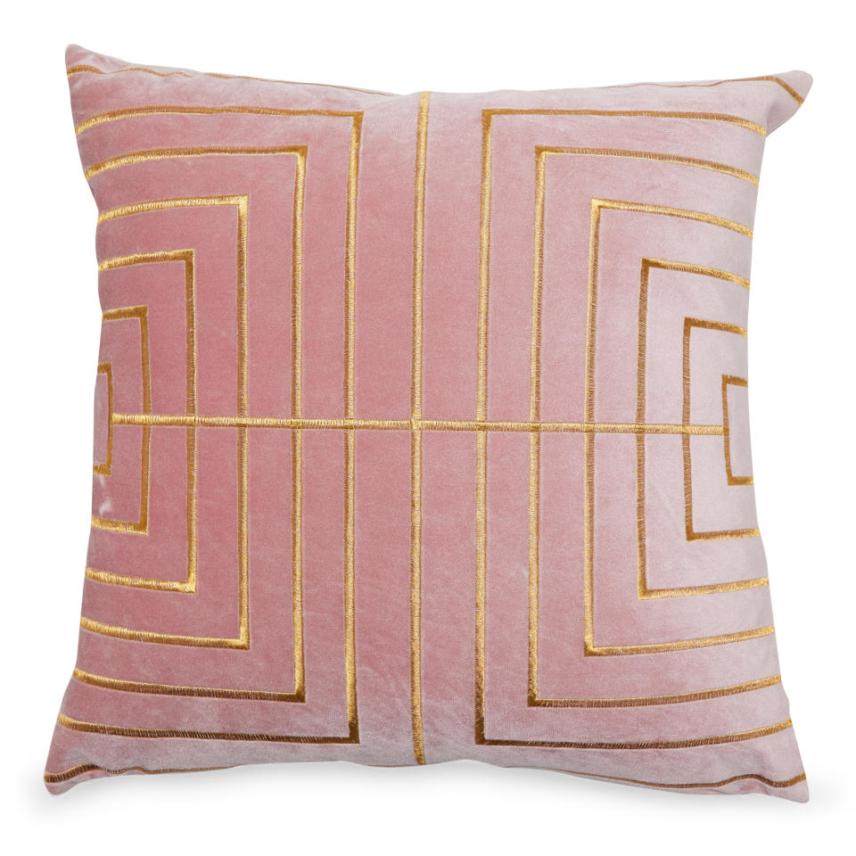 MoDRN Glam Metallic Stitched Decorative Throw Pillow. (Photo: Walmart)