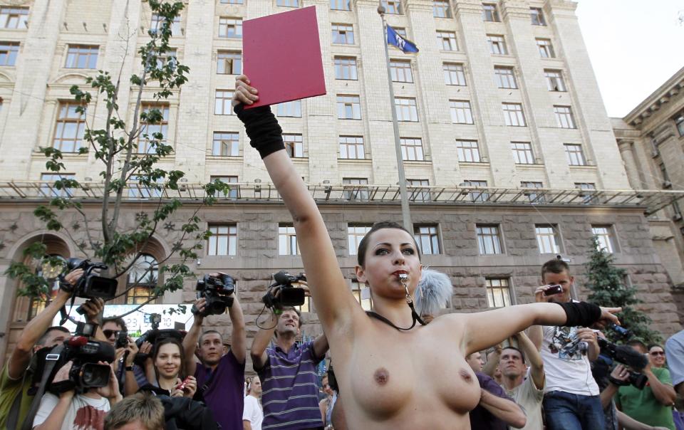 Nackt-Protest in der Ukraine
