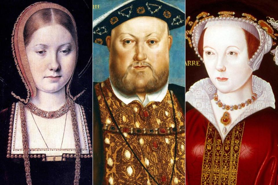 Queen Catherine of Aragon (left), Henry VIII, Catherine Parr | Universal History Archive/UIG/Shutterstock (3)