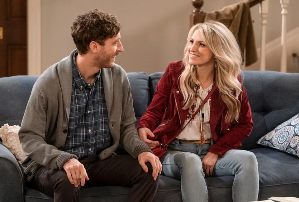 <div class="inline-image__caption"><p>Thomas Middleditch and Annaleigh Ashford in <em>B Positive</em>.</p></div> <div class="inline-image__credit">CBS</div>