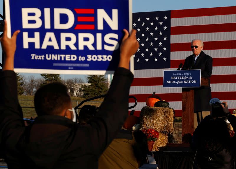 Joe Biden campaigns in Minnesota