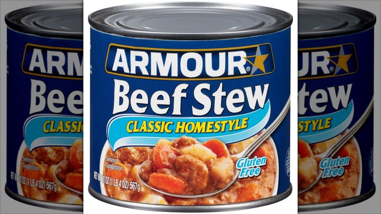 Armour Star beef stew can