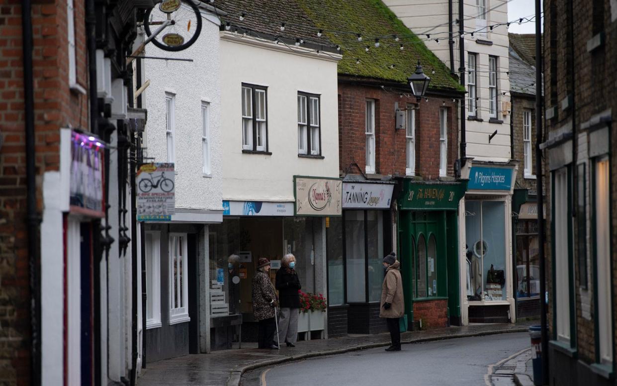 Residents of Sandwich, in Kent, fear the town is being left behind in the Covid vaccine rollout - Eddie Mulholland