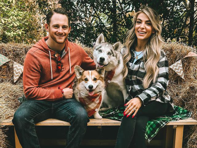 Shelby Blackstock Instagram Shelby Blackstock and his wife Marissa Branch with their dogs.