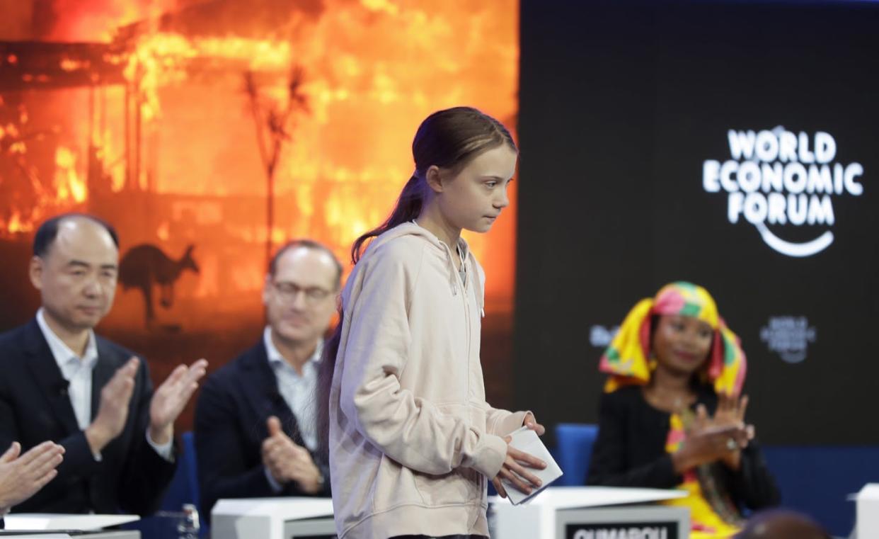 <span class="caption">Activist Greta Thunberg was among attendees who want the world's leaders to prioritize fighting climate change. </span> <span class="attribution"><span class="source">AP Photo/Michael Probst</span></span>