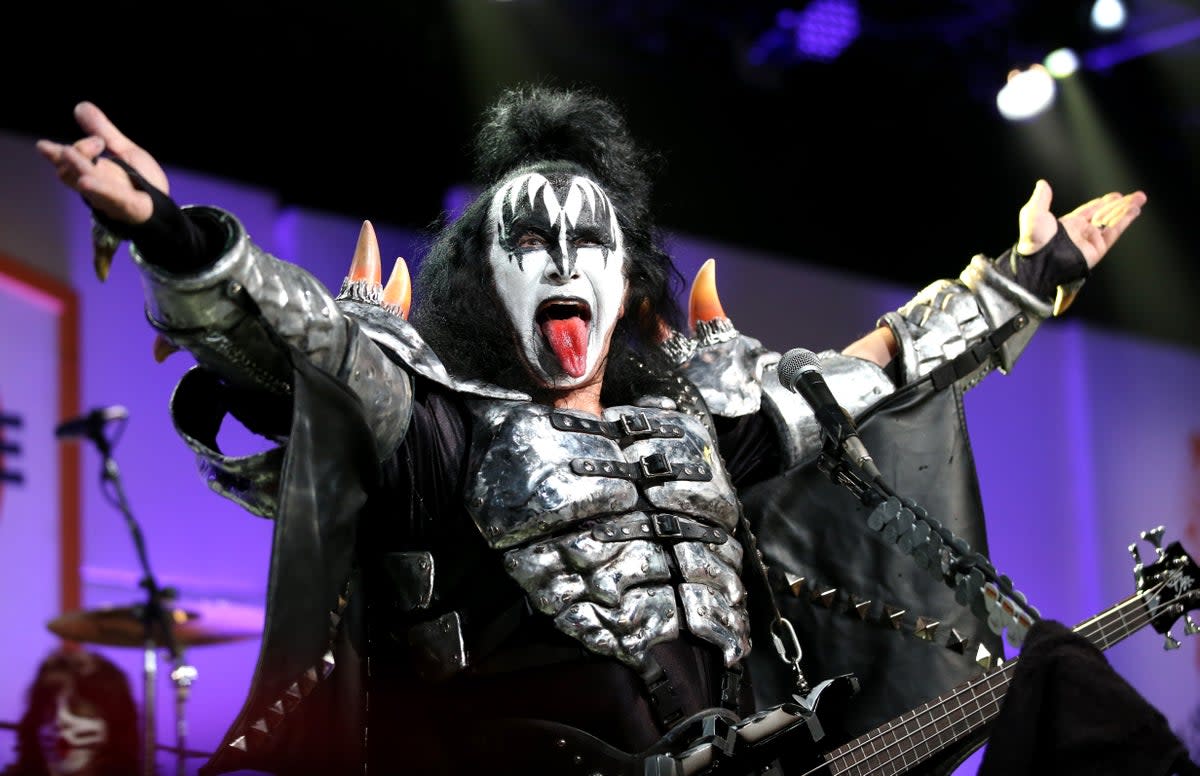 Gene Simmons became unwell while performing with band KISS in Brazil  (Getty)