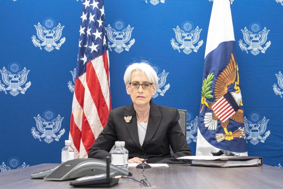 美副國務卿雪蔓（Wendy Sherman）。   圖：翻攝DeputySecState推特