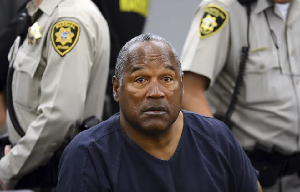 O.J. Simpson erscheint vor Gericht in Las Vegas, 14. Mai 2013. (Ethan Miller/AP)