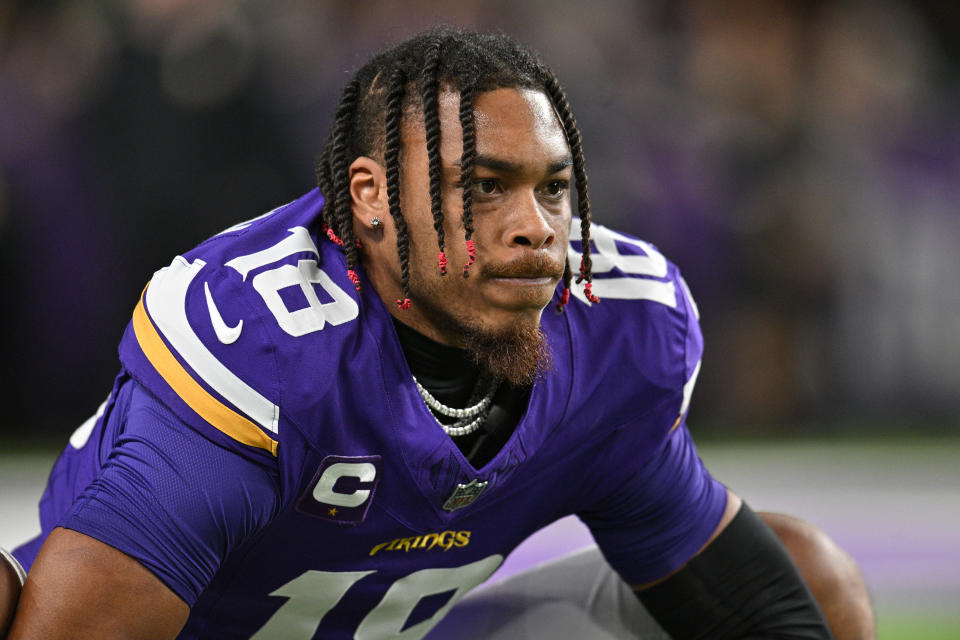 Will Justin Jefferson and the Vikings reach an agreement on a contract extension?  (Jeffrey Becker/Reuters)
